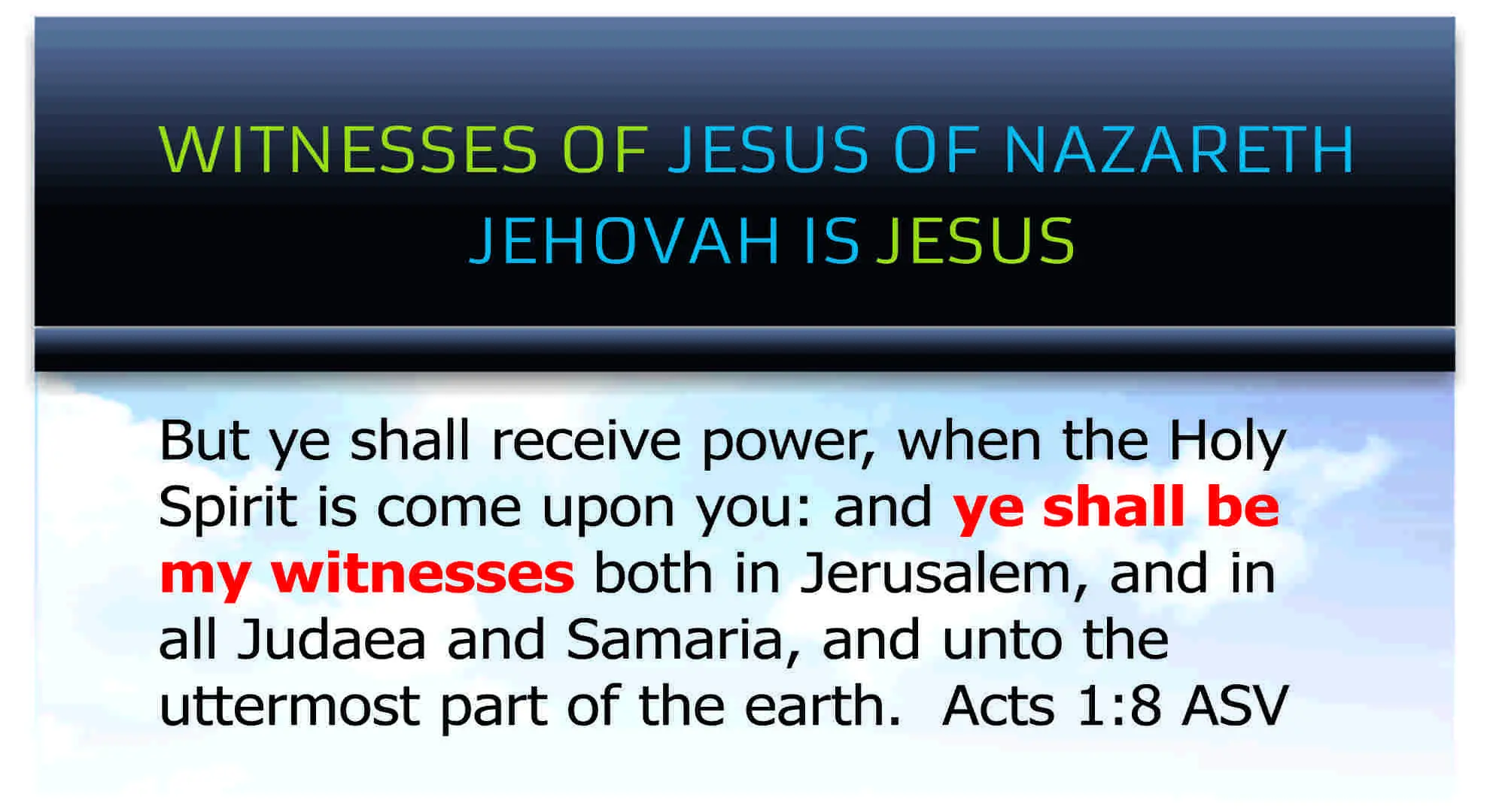 wojon business card Jehovah is Jesus